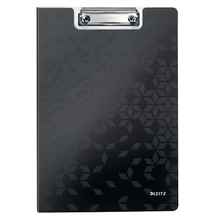 Felírótábla LEITZ Wow A/4 kemény műanyag fedeles fekete