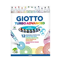 Filctoll GIOTTO Turbo Color szuper könnyen kimosható 2,8mm 12 darabos