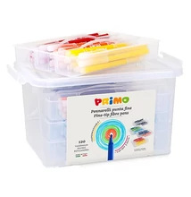 Filctoll PRIMO színes 12 színű 120 darabos kerek, műanyag tartóban