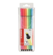 Filctoll STABILO Pen 68 neon 6 darabos