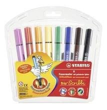 Filctoll STABILO Trio Scribbi 8 darabos