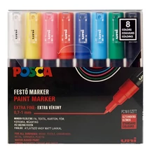 Filctoll UNI Posca PC-1M 8 darabos
