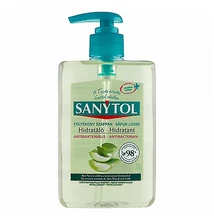 Folyékony szappan SANYTOL antibakteriális zöld tea és aloe vera 250ml