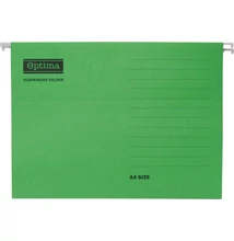 Függőmappa OPTIMA A/4 karton zöld 25 darabos