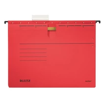 Függőmappa gyorsfűző szerkezettel LEITZ Alpha A/4 karton piros 25 darabos