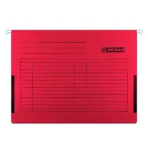 Függőmappa oldalvédelemmel DONAU A/4 karton piros 25 darabos