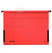 Függőmappa oldalvédelemmel LEITZ Alpha Standard A/4 karton piros 25 db/doboz