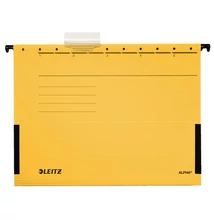 Függőmappa oldalvédelemmel LEITZ Alpha Standard A/4 karton sárga 25 db/doboz