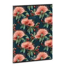 Füzet kockás ARS UNA A/4 40 lapos Extra kapcsos Flowery Green