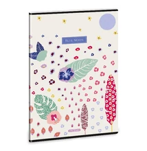 Füzet vonalas ARS UNA A/4 40 lapos Extra kapcsos Cream Hibiscus