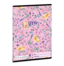 Füzet ARS UNA A/5 32 lapos kockás 27-32 Fleur