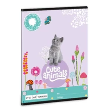 Füzet ARS UNA A/5 32 lapos vonalas 21-32 Cute Animals-Kitten