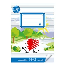 Füzet vonalas ICO Süni A/5 14-32 1. osztályos bekötött sulikész