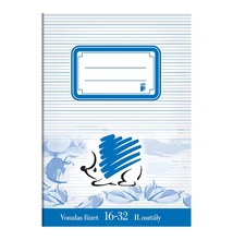 Füzet vonalas ICO Süni A/5 16-32 2. osztályos