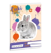 Füzet kockás ARS UNA A/5 32 lapos 27-32 Cuki-Nyuszi