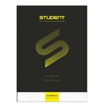 Füzet kockás ICO Student Black Prémium A/4 80 lapos