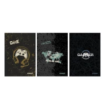 Füzet vonalas STREET A/5 54 lapos Gaming margóval