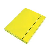Füzetbox OPTIMA A/4 3 cm-es gerinccel sárga
