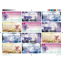 Füzetcímke Z mintás