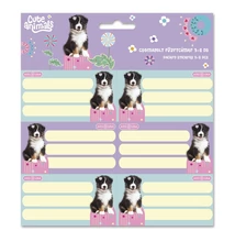 Füzetcímke ARS UNA 18 darabos Cute Animals-Aussie