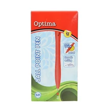 Golyóstoll OPTIMA nyomógombos 521 piros