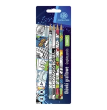 Grafitceruza ASTRA PEN Comics háromszögletű HB 4 db/bliszter