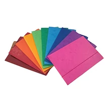 Gumis mappa A/5 prespán vegyes színekben 345 g 22 darabos