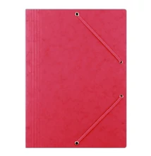 Gumis mappa DONAU A/4 prespán piros