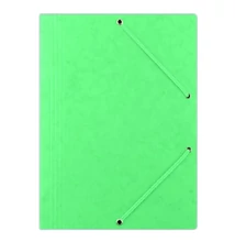 Gumis mappa DONAU A/4 prespán zöld