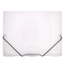 Gumis mappa E-COLLECTION A/4 műanyag átlátszó