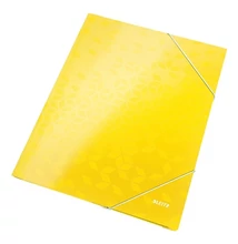 Gumis mappa LEITZ Wow A/4 karton 15 mm sárga