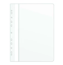 Gyorsfűző DONAU A/4 műanyag lefűzhető fehér