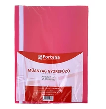 Gyorsfűző FORTUNA műanyag rózsaszín 25 darabos