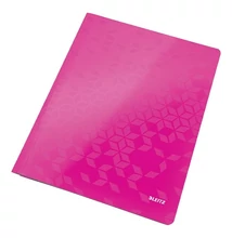 Gyorsfűző LEITZ Wow A/4 laminált karton rózsaszín