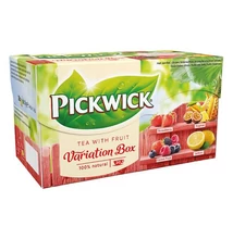 Gyümölcstea PICKWICK Fruit Fusion piros variációk eper-trópusi gyümölcs-erdei-citrom 20 filter/doboz