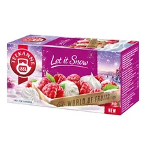 Gyümölcstea TEEKANNE Let it Snow habcsók-málna 12 filter/doboz