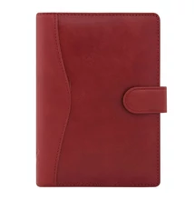 Gyűrűs kalendárium SATURNUS L212 sárga lapos bordó marhabőr 2026.