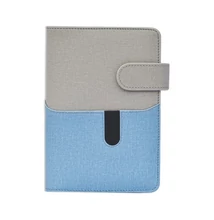 Gyűrűs kalendárium SATURNUS L229 sárga lapos szürke-kék műbőr 2026.