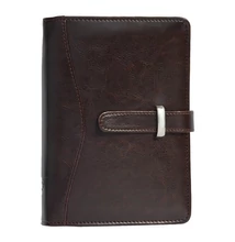 Gyűrűs kalendárium SATURNUS L437 fehér lapos sötétbarna műbőr 2026.