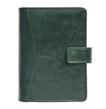 Gyűrűs kalendárium SATURNUS M231 sárga lapos zöld műbőr 2026.