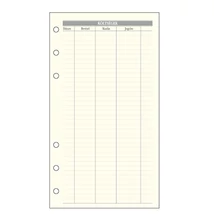 Gyűrűs kalendárium betét SATURNUS L365 kötségtervező sárga lapos 2026.