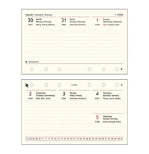 Gyűrűs kalendárium betét SATURNUS S311 heti sárga lapos 2026.