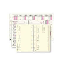 Gyűrűs kalendárium betét SATURNUS S312 napi sárga lapos 2025.