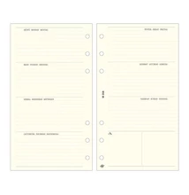 Gyűrűs kalendárium betét SATURNUS S358 bianco heti tervező sárga lapos