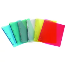 Gyűrűskönyv A/4 20 mm 2 gyűrű átlátszó piros