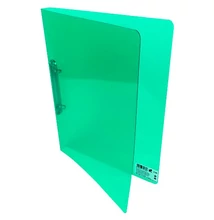 Gyűrűskönyv A/4 20 mm 2 gyűrű átlátszó zöld
