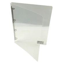 Gyűrűskönyv A/4 20 mm 4 gyűrű átlátszó fehér