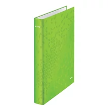 Gyűrűskönyv LEITZ Wow A/4 Maxi 40mm 4 gyűrű D alakú zöld