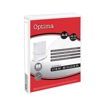 Gyűrűskönyv OPTIMA panorámás A/4 4gyűrű 25mm fehér