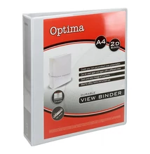 Gyűrűskönyv OPTIMA panorámás A/4 2 gyűrű 50mm fehér